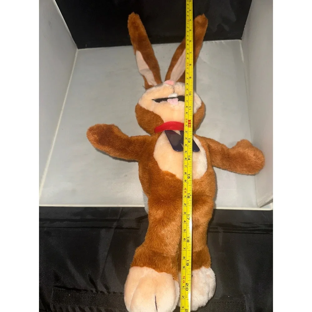 Vintage Nesquik Bunny Plush Stuffed Animal Quicky Mascot 20 Inch Brown Rabbit